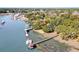 Scenic waterfront with private docks, offering deep-water access and lush coastal views at 127 Oak St, McClellanville, SC 29458