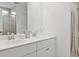Bright bathroom with double sinks, sleek cabinetry, and a large shower provides a spa-like experience at 133 Threaded Fern St, Summerville, SC 29485