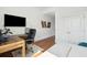 Bedroom featuring hardwood floors, a work space, and an area for sleeping or lounging at 155 Wingo Way # 421, Mount Pleasant, SC 29464