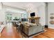 Spacious lobby with fireplace, television, seating, and natural light at 155 Wingo Way # 421, Mount Pleasant, SC 29464