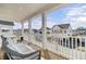 Relax on this beautiful balcony with stunning views of the neighborhood at 225 Bird Song Path, Summerville, SC 29485