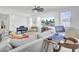 This is a comfortable living room with a large sectional sofa and a flat-screen TV at 225 Bird Song Path, Summerville, SC 29485