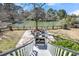 Backyard with patio, fire pit, and a serene water view at 547 Island Walk, Mount Pleasant, SC 29464