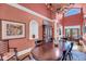 Elegant dining room with high ceilings and decorative chandelier, perfect for entertaining at 547 Island Walk, Mount Pleasant, SC 29464