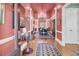 Elegant foyer with hardwood floors, high ceilings, and a view of the dining room at 547 Island Walk, Mount Pleasant, SC 29464