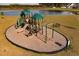 Community playground set by a lush pond offers a safe and enjoyable recreational area for children at 641 Sienna Way, Summerville, SC 29486