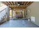 Backyard patio featuring a covered hot tub area with ceiling fan at 7 Seahorse Ct, Isle of Palms, SC 29451