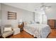 Comfortable bedroom showcasing a decorative bed, neutral tones, and an inviting atmosphere at 7 Seahorse Ct, Isle of Palms, SC 29451