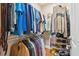 Walk-in closet features wire shelving and rods for organized storage of clothes, shoes, and accessories at 7 Seahorse Ct, Isle of Palms, SC 29451