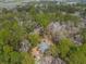 A home nestled among green trees in an aerial view, highlighting its private location at 8262 Fairview Nursery Rd, Hollywood, SC 29449