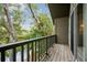 Enjoy the water view from this private balcony with wooden railings and ample space at 93 Surfscoter Ln, Kiawah Island, SC 29455