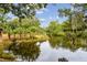 Stunning water view framed by lush trees and foliage, offering a tranquil and inviting ambiance at 93 Surfscoter Ln, Kiawah Island, SC 29455