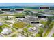 Community aerial view featuring schools, shopping, and dining in Cane Bay: Cane Bay Elementary, Middle and High School, Starbucks at 108 Whaler Ave, Summerville, SC 29486