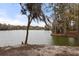 Picturesque view of the lake surrounded by trees at 1107 Bellwether Ln, Summerville, SC 29485