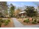 Serene walking path featuring a picnic pavilion and lush greenery at 1107 Bellwether Ln, Summerville, SC 29485