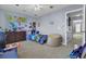 Bedroom with a beanbag chair and colorful decor provides a vibrant living space at 112 Avonshire Dr, Summerville, SC 29483