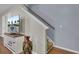 Hallway with wooden floors, a vase, and a flat screen tv mounted on a cabinet at 112 Avonshire Dr, Summerville, SC 29483