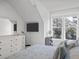 Bedroom featuring a ceiling fan, TV, and large window at 130 River Landing Dr # 4209, Charleston, SC 29492