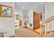 Inviting entryway with stairs to the upper level at 1615 E Ashley Ave, Folly Beach, SC 29439