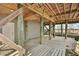 View of the underside of the home showing structural support at 1615 E Ashley Ave, Folly Beach, SC 29439