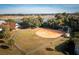 Captivating aerial shot showcasing beautiful real estate, surrounded by lush greenery and waterfront views at 2166 Welch Ave, Charleston, SC 29412