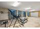 Garage featuring gym equipment, including an inversion table and weight bench at 2514 Bullock Guard Dr, Johns Island, SC 29455