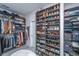Spacious walk-in closet with custom shelving for clothes, shoes, and accessories at 292 Lotz Dr, Summerville, SC 29483