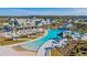 Aerial view of the community pool and clubhouse, showcasing its recreational offerings at 302 Autumn Azalea Way, Summerville, SC 29486