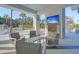 Outdoor lounge area with fireplace and TV at Latitude Margaritaville Watersound at 302 Autumn Azalea Way, Summerville, SC 29486