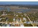 Aerial view of the neighborhood, showing the waterway and the beautiful landscape at 308 Jungle Rd, Edisto Beach, SC 29438