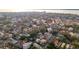 Property aerial shows community, highlighting its urban location and historic charm at 4 Trapman St # B, Charleston, SC 29401