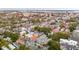 Beautiful Charleston, South Carolina historic neighborhood aerial view in a neighborhood filled with colorful homes and lush trees at 4 Trapman St # B, Charleston, SC 29401