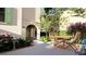 Inviting outdoor patio with stylish table and chairs, perfect for relaxing and entertaining guests at 4 Trapman St # B, Charleston, SC 29401