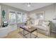 Inviting living room with large window, comfortable seating, and stylish decor at 409 Yacht Harbor Ct # 409, Isle of Palms, SC 29451