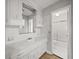 Bathroom featuring a white vanity and mirror and a view of the toilet and shower at 4341 Helene Dr, North Charleston, SC 29418