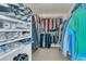 Walk-in closet showing ample storage space for shoes, clothes and accessories at 5073 Blair Rd, Summerville, SC 29483