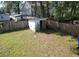 Backyard featuring a detached shed and wooden fence at 727 Spark St, Mount Pleasant, SC 29464