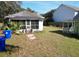 View of a partially fenced backyard featuring a screen porch at 727 Spark St, Mount Pleasant, SC 29464