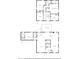 A detailed floor plan showcasing the layout of the two-story home, including bedrooms, kitchen, and living spaces at 828 Longbranch Dr, Charleston, SC 29414
