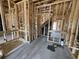 Bathroom under construction featuring wood framing and plumbing for a walk-in shower at 909 Dusk Dr, Summerville, SC 29486
