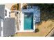 Aerial view of a home with a pool, patio, and lush landscaping, overlooking the waterway at , Charleston, SC 29412
