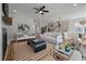 Open-concept living room features a kitchen, ample seating, and natural light at , Charleston, SC 29412
