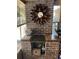 Charming back porch with brick accents and a decorative mirror at 111 Newington Rd, Summerville, SC 29485