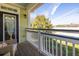 Relax on this balcony and enjoy an outdoor living space with a view of the lawn at 1225 Blakeway St # 403, Charleston, SC 29492