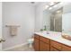Well-lit bathroom featuring vanity with cabinet storage, neutral paint and a tiled floor and shower at 1225 Blakeway St # 403, Charleston, SC 29492