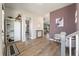Elegant foyer featuring hardwood floors, neutral paint, and decor that enhances the home's ambiance at 127 Country Gate Ln, Summerville, SC 29485