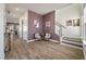 Welcoming foyer showcases hardwood floors, a staircase, and stylish decor at 127 Country Gate Ln, Summerville, SC 29485
