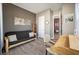 Cozy office space with a futon, desk, and neutral color scheme, perfect for a home office or study at 127 Country Gate Ln, Summerville, SC 29485