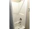 Clean white tiled shower with updated fixtures and easy-to-clean surfaces at 1346 Ashley Gardens Blvd, Charleston, SC 29414