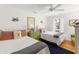 Comfortable bedroom with two twin beds, ceiling fan, and simple decor at 1346/48 Pelican Watch, Seabrook Island, SC 29455